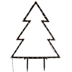 Weihnachtsbaumstrahler schwarz 71cm inkl. LED IP44 mit Fernbedienung - Kas