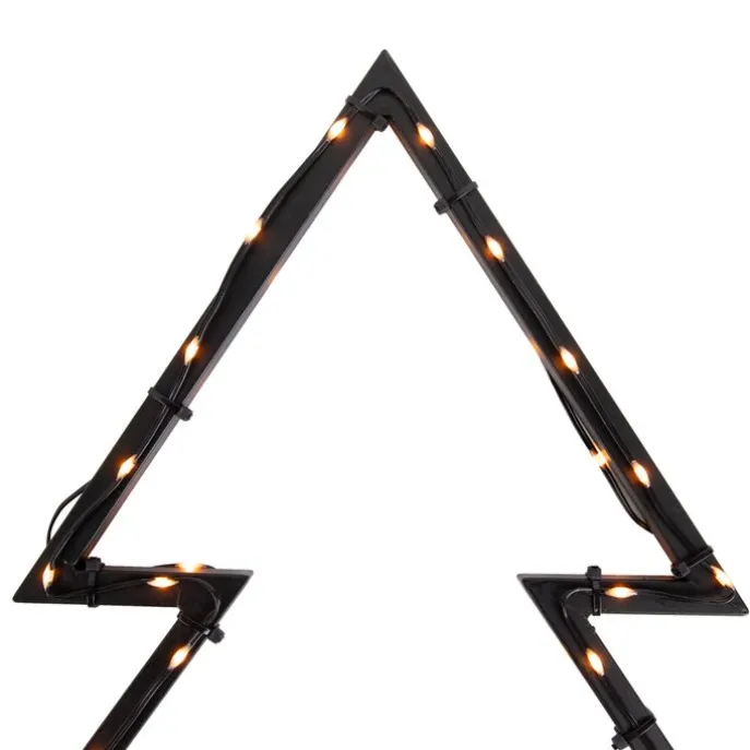 Weihnachtsbaumstrahler schwarz 71cm inkl. LED IP44 mit Fernbedienung - Kas