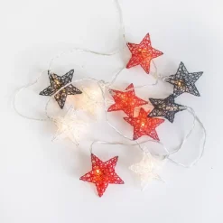 Weihnachts-Lichterkette für Außen 3,3 m inkl. LED 10-Lichter - Stellina