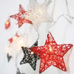 Weihnachts-Lichterkette für Außen 3,3 m inkl. LED 10-Lichter - Stellina