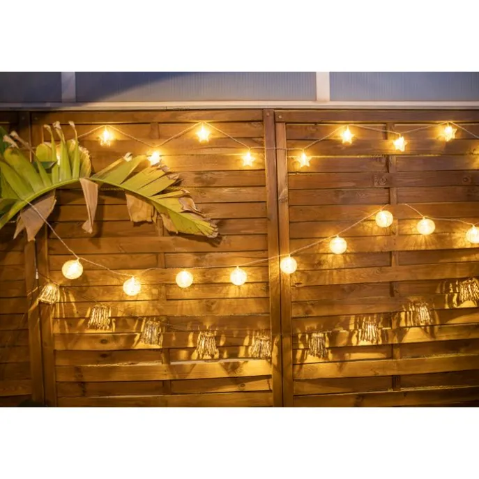 Weihnachts-Lichterkette für Außen 3,3 m inkl. LED 10-Lichter - Pallina