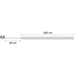 Weihnachts-Lichterkette grün mit 100 LEDs weiß 5m IP44 - Dasher