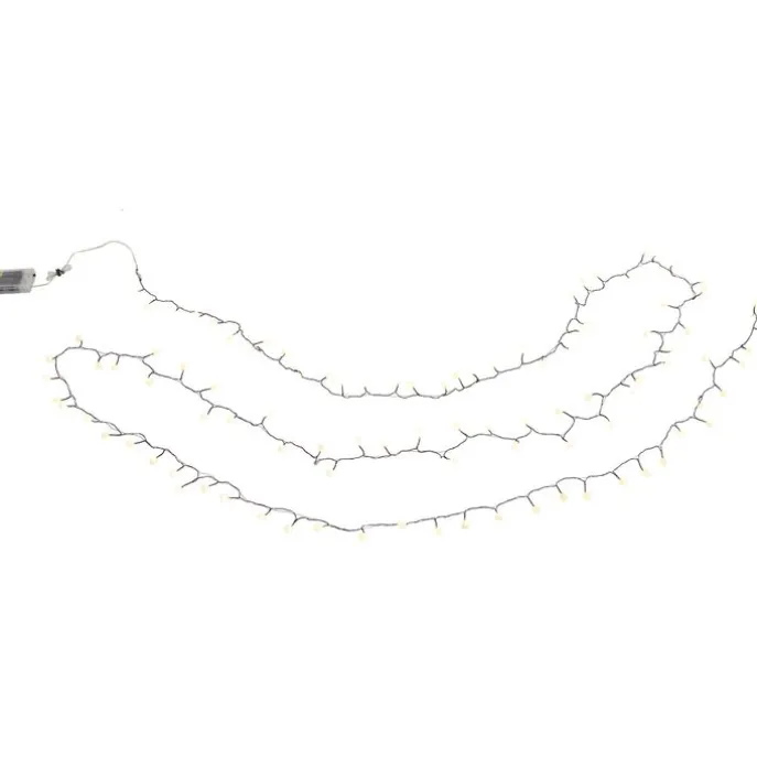 Weihnachts-Lichterkette grün mit 100 LEDs weiß 5m IP44 - Dasher