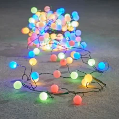 Weihnachts-Lichterkette grün mit 200 LEDs Multicolor 5m IP44 - Dasher