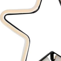 Weihnachts-Neon-Bodenspot Gelber Stern inkl. LED mit Timer IP44 - Fura