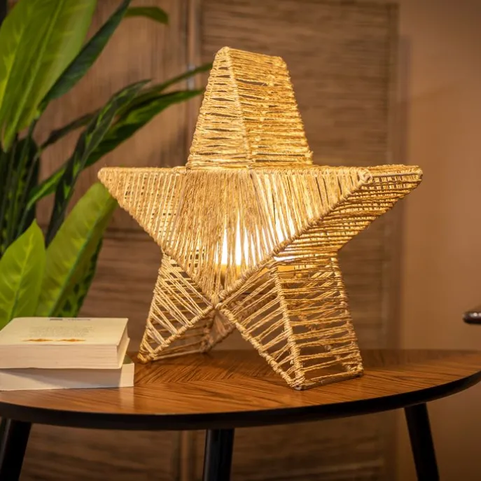 Weihnachts-Stehleuchte Braun 40cm inkl. LED IP54 Akku - Sisine