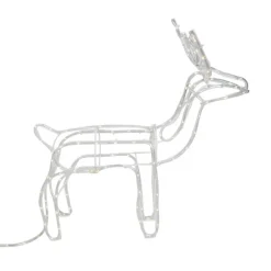 Weihnachts-Stehleuchte Rentier mit Schlitten 176cm inkl. LED mit Timer IP44 - Sori