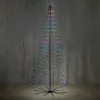 Weihnachts-Stehleuchte schwarz 240cm inkl. LED RGB IP44 mit Fernbedienung - Nagi