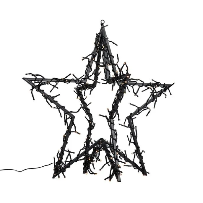 Weihnachtsstern Schwarz inkl. LED IP44 - Brilli