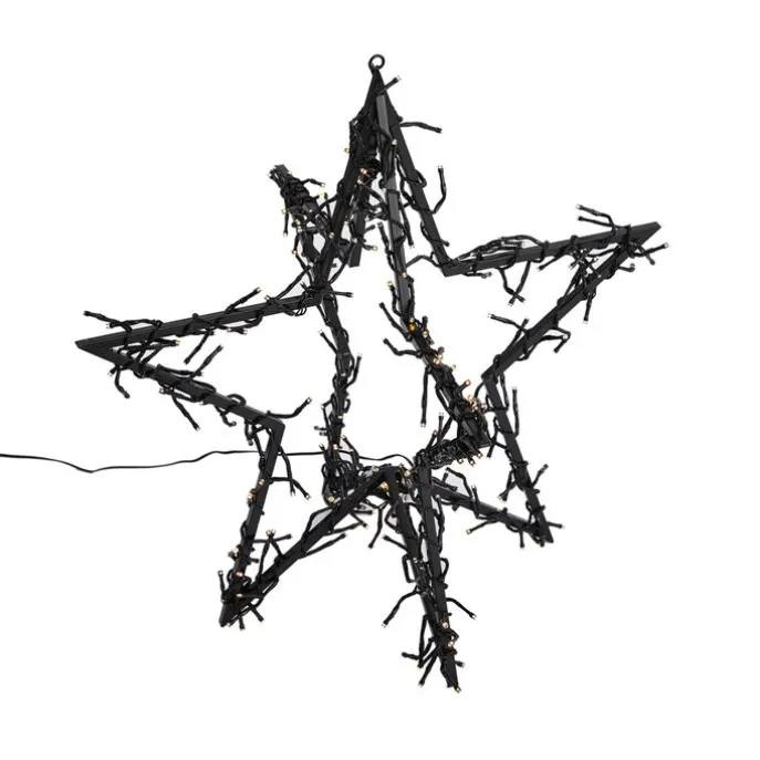 Weihnachtsstern Schwarz inkl. LED IP44 - Brilli