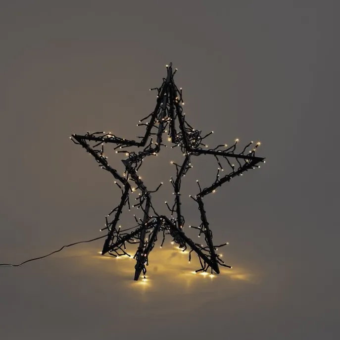 Weihnachtsstern Schwarz inkl. LED IP44 - Brilli
