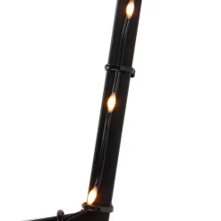 Weihnachtsstrahler Stern Weihnachten Schwarz 60cm inkl. LED IP44 mit Fernbedienung - Kas
