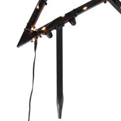 Weihnachtsstrahler Stern Weihnachten Schwarz 60cm inkl. LED IP44 mit Fernbedienung - Kas