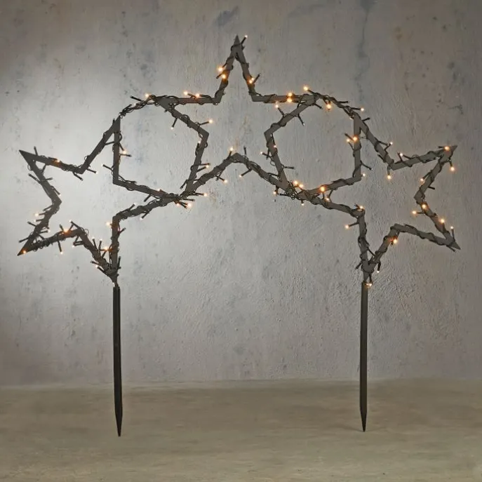 Weihnachtsstrahler Sterne inkl. LED mit 8 Einstellungen und Timer - Rudolph