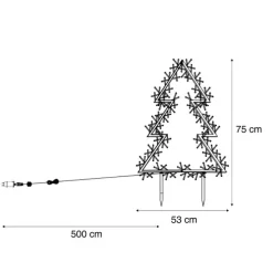 Weihnachtsstrahler Weihnachtsbaum inkl. LED IP44 - Rudolph
