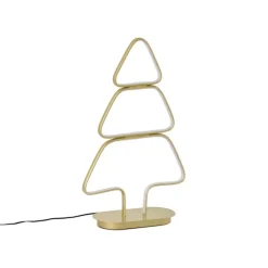 Weihnachts-Tischleuchte Gold Weihnachtsbaum inkl. LED - Arbre