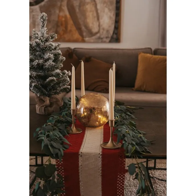 Weihnachts-Tischleuchte Gold 20cm inkl. LED - Lua