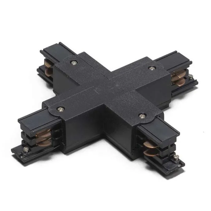 X-Verbinder für 3-Phasen-Schiene Schwarz - 3-Phasen