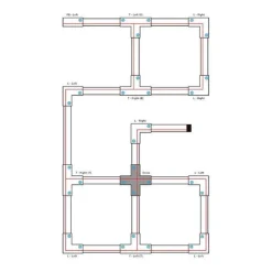 X-Verbinder für 3-Phasen-Schiene Schwarz - 3-Phasen